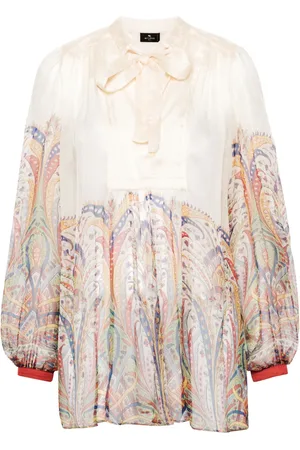 Etro Graphic-print silk blouse