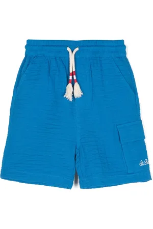 MC2 SAINT BARTH Seersucker cotton shorts