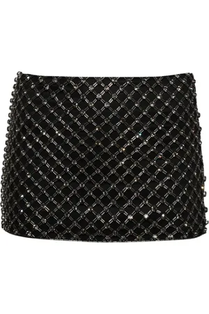 The Attico Cady crystal-embellished miniskirt