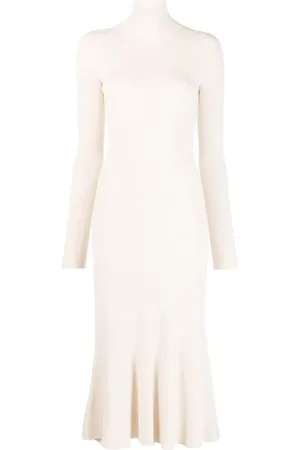 Balenciaga High-neck knitted midi dress