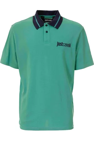 Roberto Cavalli Logo-embroidered polo shirt