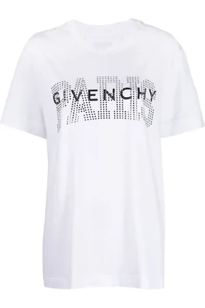 Givenchy Rhinestone-embellished logo-print T-shirt