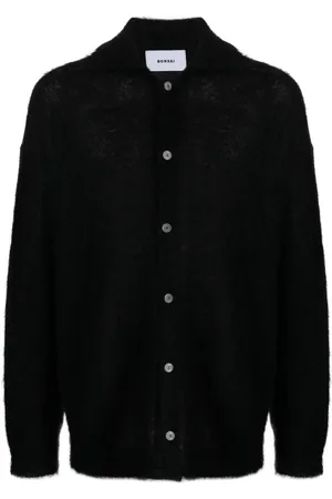 BONSAI Logo-patch buttoned cardigan