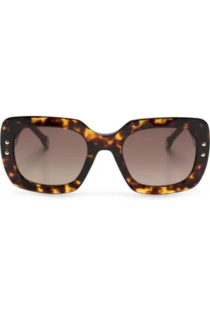 Carolina Herrera Tortoiseshell square-frame sunglasses