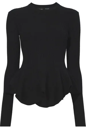 Proenza Schouler Peplum-hem long-sleeved jumper