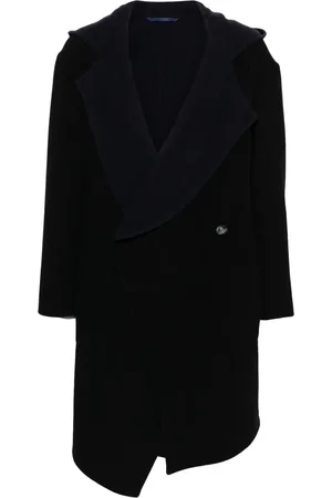 Vivienne Westwood Orb-appliqué asymmetric coat