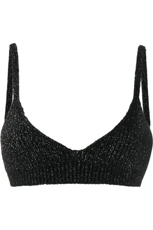 Alanui Ribbed knit cropped top