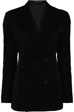YOHJI YAMAMOTO Pleat-detail double-breasted blazer