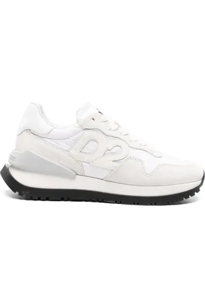 Dsquared2 Logo-patch leather lace-up sneakers