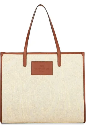 Etro Woven paisley tote bag