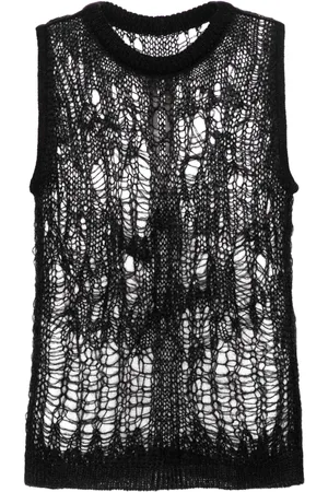 Rick Owens Distressed-effect knitted vest