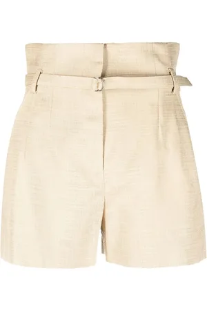 IRO High-waist belted mini shorts