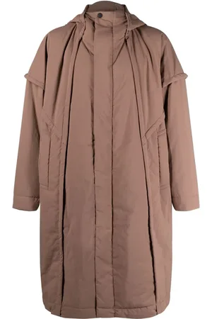 Issey Miyake Frame hooded padded coat