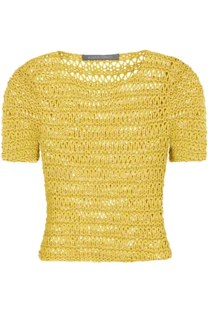 Alberta Ferretti Open-knit T-shirt
