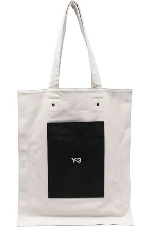 Y-3 Lux logo-print tote bag