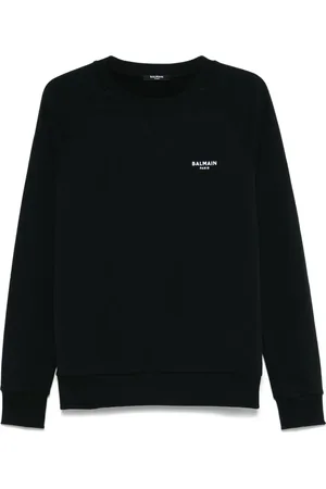 Balmain Flocked-logo sweatshirt