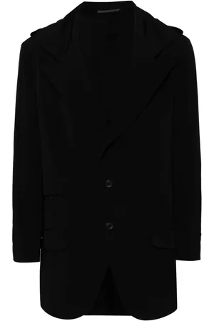YOHJI YAMAMOTO Hooded single-breasted blazer