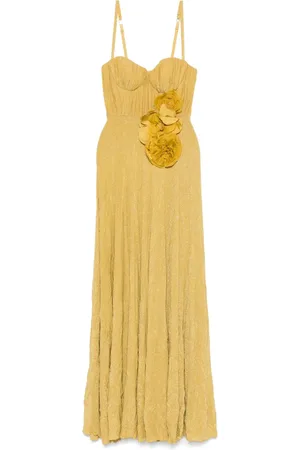 Elisabetta Franchi Floral-appliqu?? gown