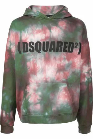 Dsquared2 Tie-dye logo-print hoodie