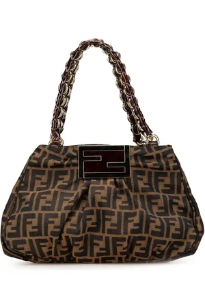 Fendi 2000-2010 Small Zucca Canvas Mia Chain tote bag
