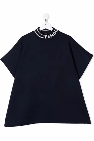 Fendi Logo-print neckline T-shirt