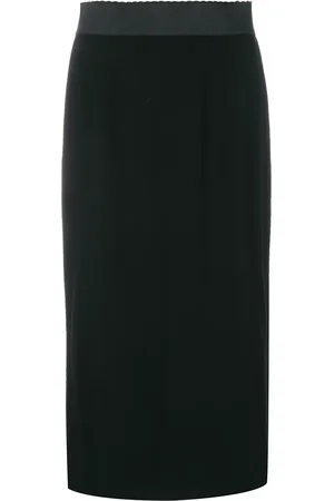 Dolce & Gabbana Scallop-edge midi skirt
