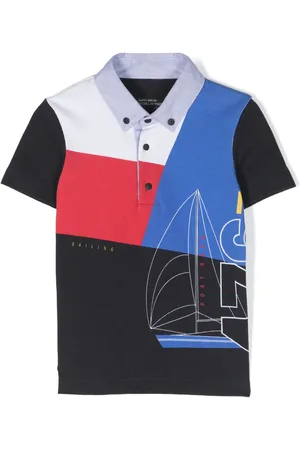 Lapin House Colour-block piqué-weave polo shirt