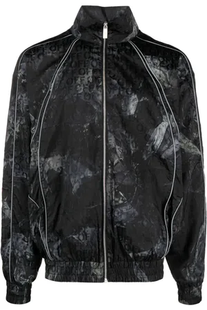 OFF-WHITE Biker crinkled windbreaker jacket