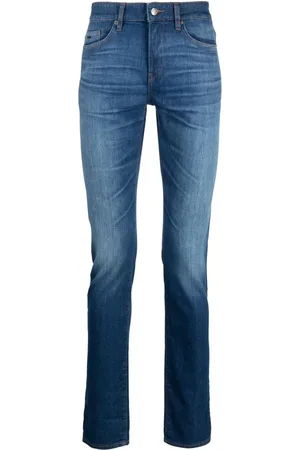 HUGO BOSS Mid-rise slim-fit jeans