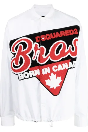 Dsquared2 Logo-patch long-sleeve shirt