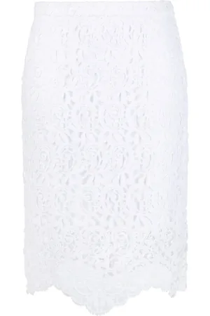 Burberry Lace high-waisted midi skirt