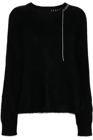 YOHJI YAMAMOTO Embroidered long-sleeved jumper