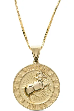 Supreme X Jacob&Co Zodiac Aries 14kt pendant necklace