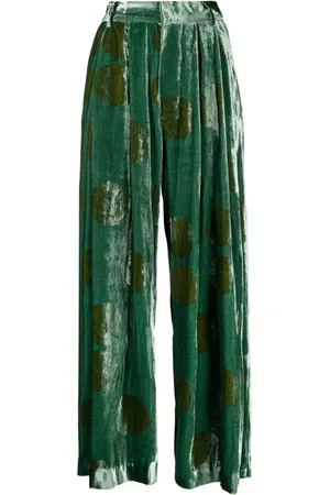 UMA WANG Pleat-detail wide-leg trousers