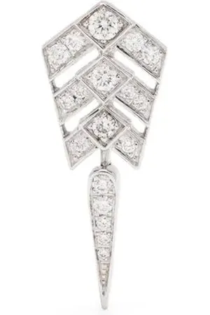 Statement Stairway diamond drop earring