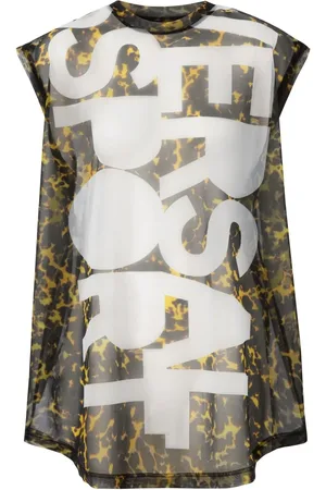 Burberry Sleeveless slogan-print top