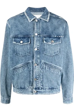 Isabel Marant Jango logo-embroidered denim jacket