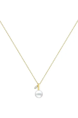 Tasaki 18kt yellow Kugel necklace