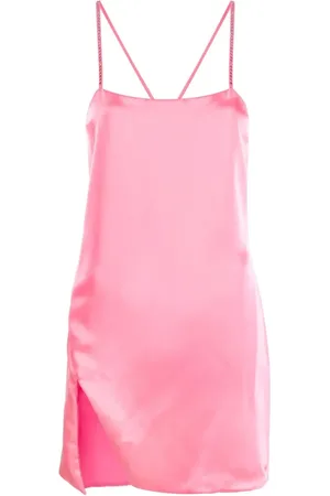 The Attico Side-slit slip mini dress