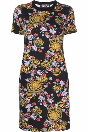 VERSACE Mix-print T-shirt dress