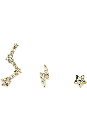 Lark & Berry 14k yellow Rockstar diamond earrings