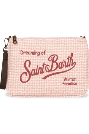 MC2 SAINT BARTH Logo-embroidered clutch bag