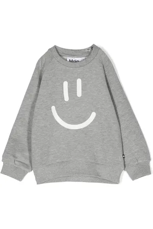 Molo Smiley-face print organic-cotton sweatshirt