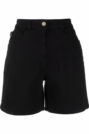 Moschino Logo-patch denim shorts