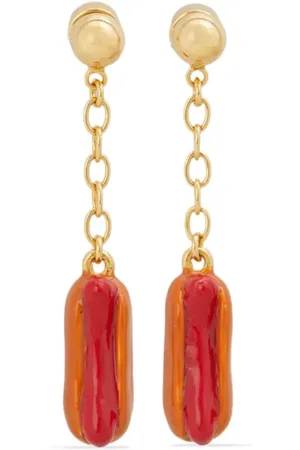 Marni Hot dog-motif drop earrings