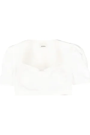 Marant Etoile Fania puff-sleeve top