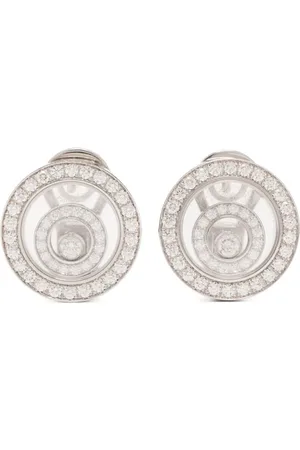 Chopard 18kt white gold Happy Spirit earrings