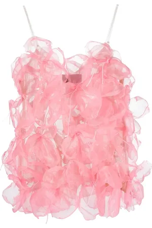 GIANLUCA CAPANNOLO Semi-sheer layered top