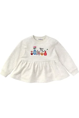 Familiar Frilled cotton sweater