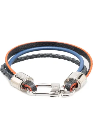 LOUIS VUITTON 2018 Damier Graphite LV Treble Bracelet costume bracelet